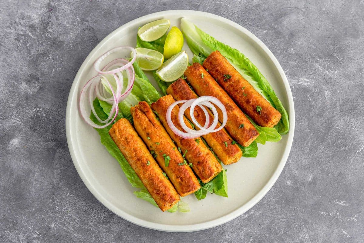 46. Chicken Seekh Kebab