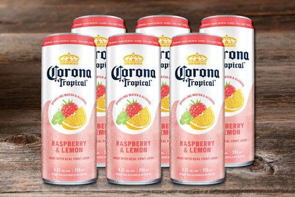 Corona Tropical Raspberry & Lemon (6pk 355ml Cans)