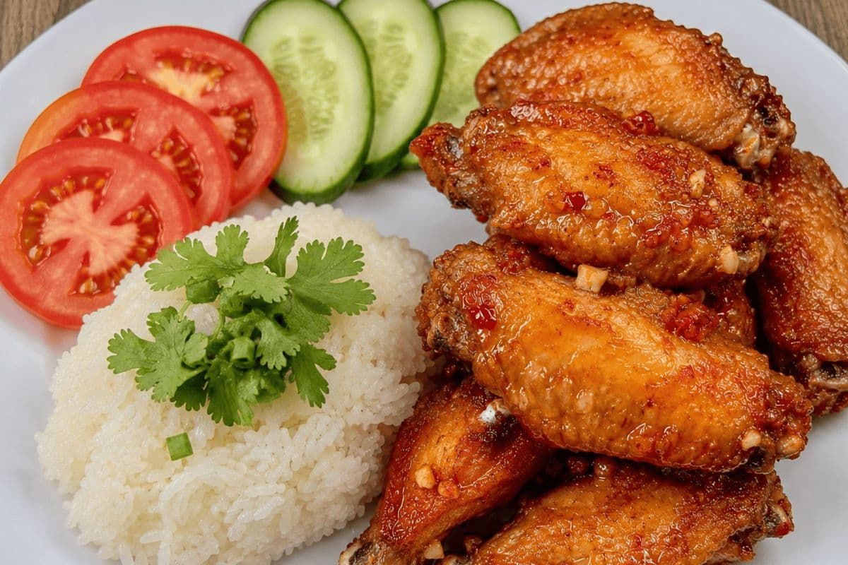 A4. Cánh Gà Chiên Nước Mắm & Xôi
