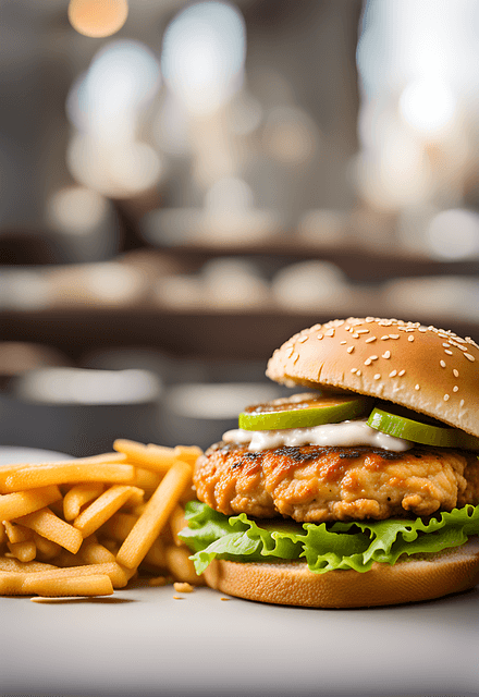 Krispy Cajun Chicken Burger