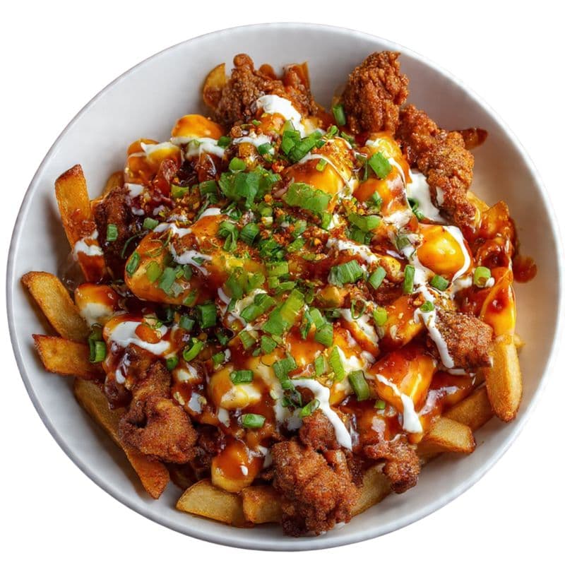 Sweet Chilli Fried Chicken Poutine