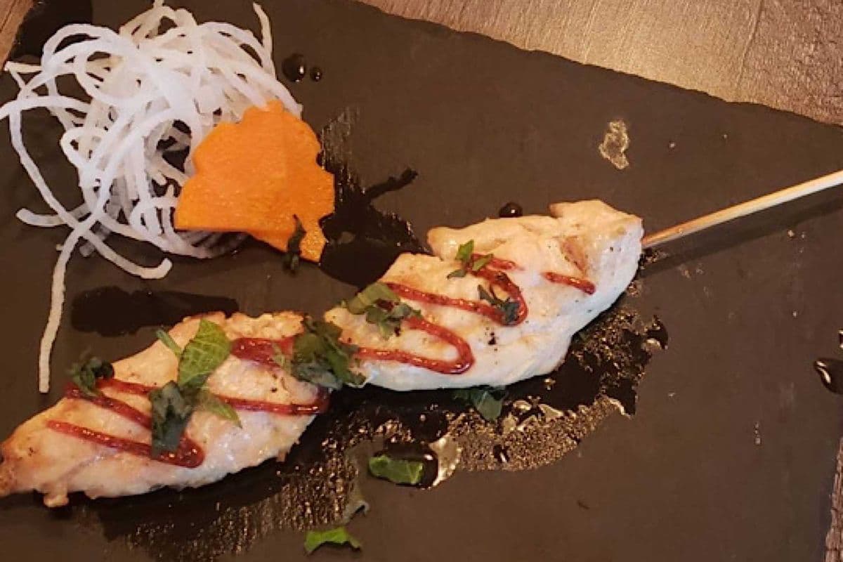 Chicken breast skewer