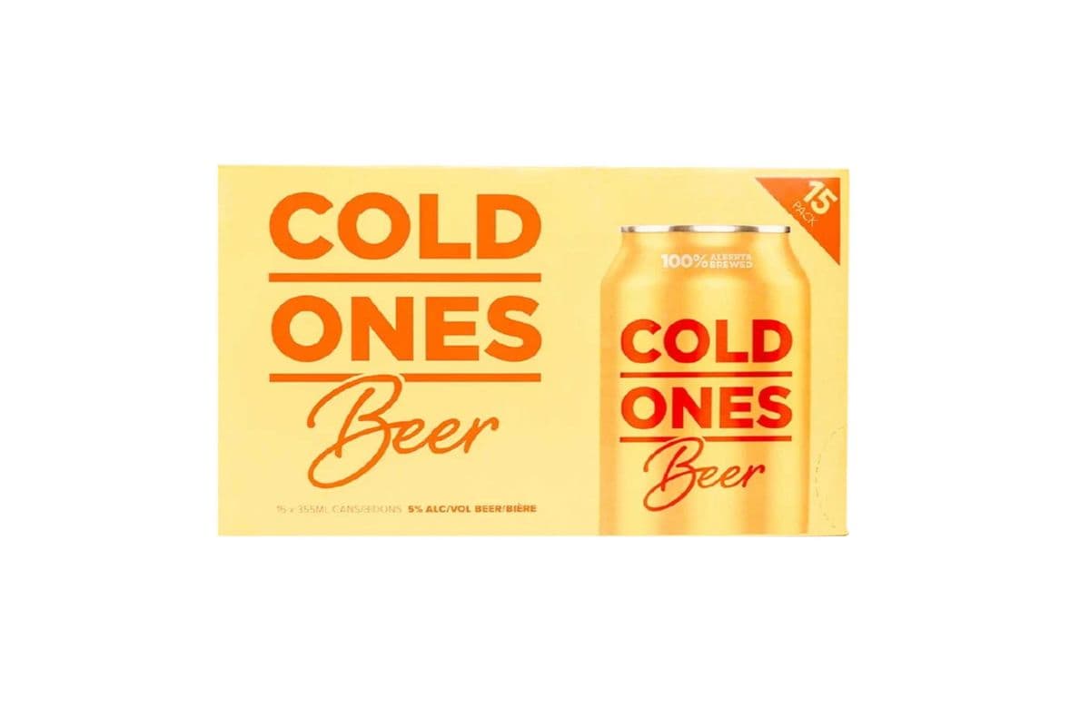 Cold Ones Lager Beer 15Pk (1 x 15x355ml)