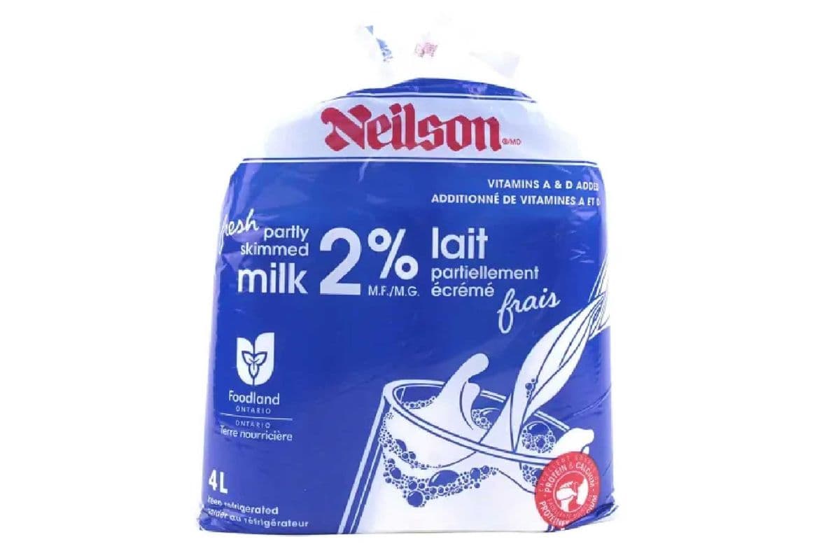 Milk Bag 2% Neilson (4 L)