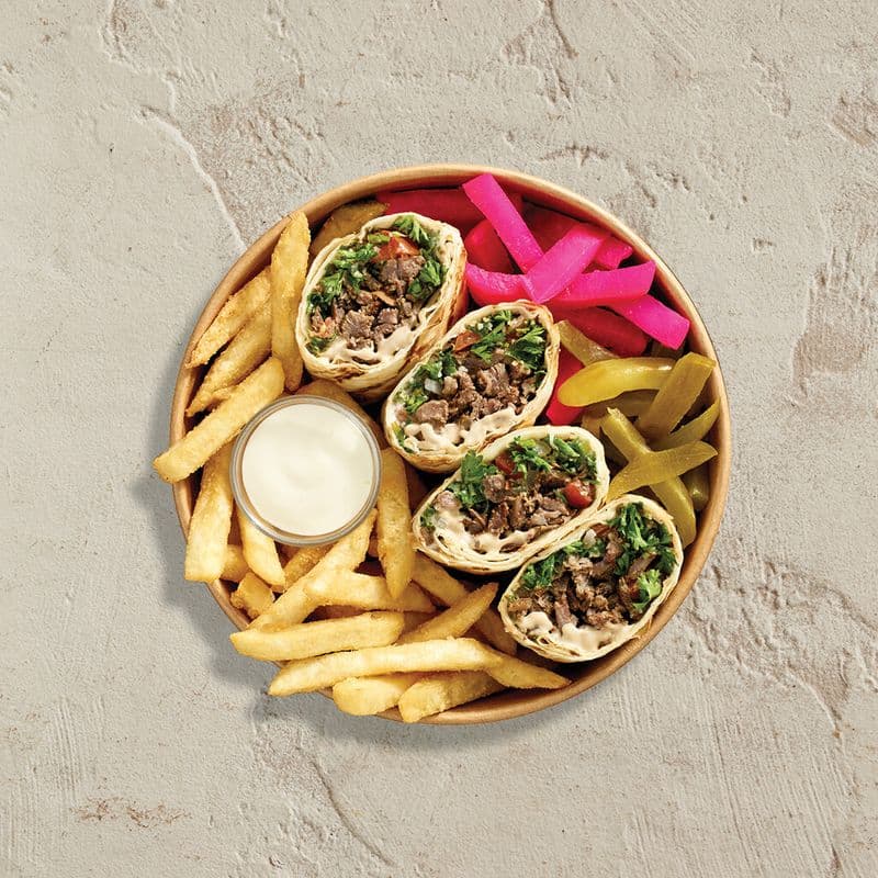 Beef Shawarma Saj Platter / Boeuf Shawarma Saj