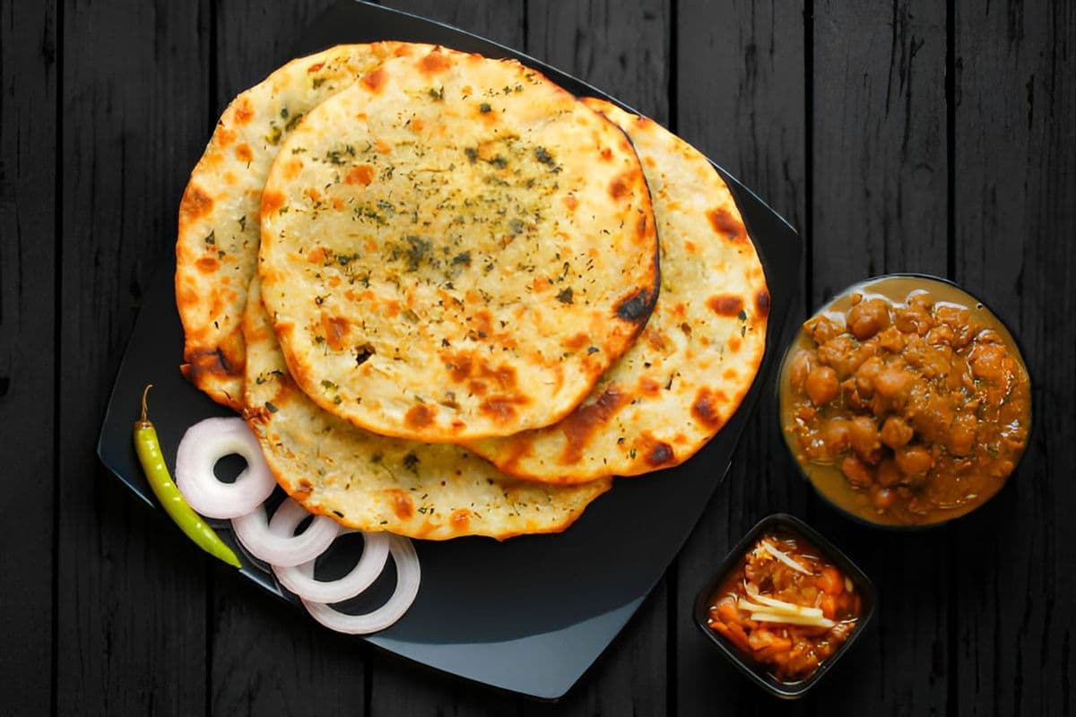 Paneer Kulcha Combo (Choley, Raita and Pickle)