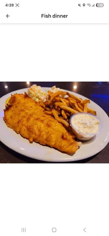 One Piece Fish Dinner
