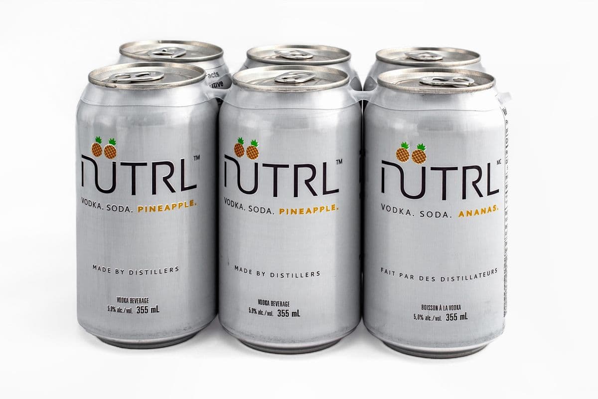 Nutrl Soda Pineapple (6 x 355 ml Cans)