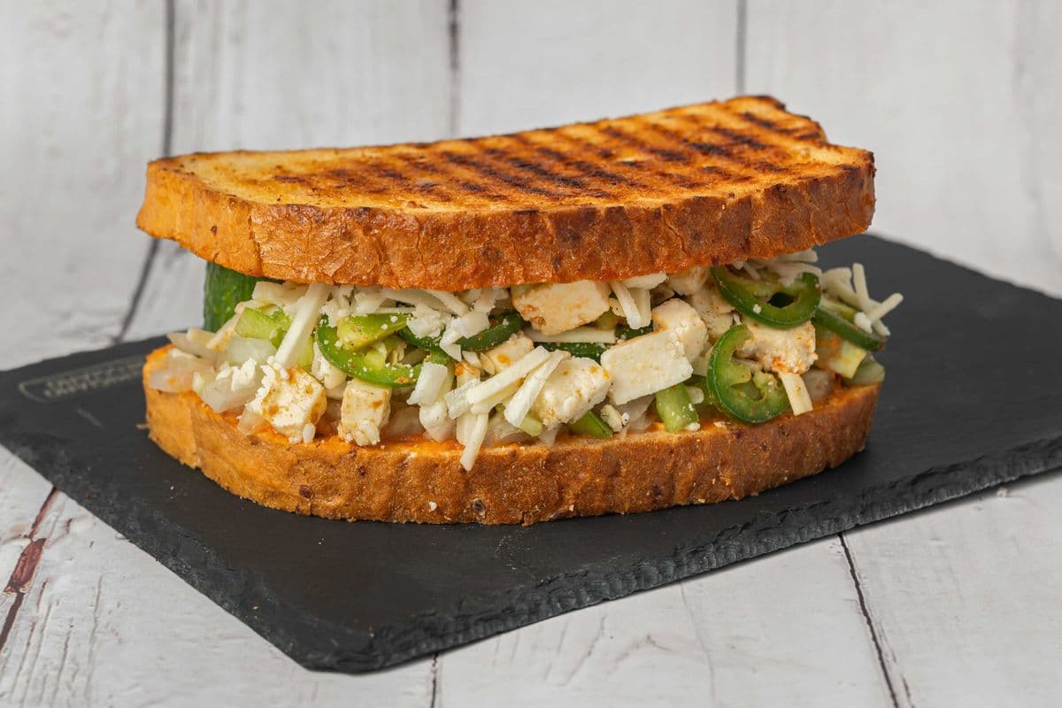 Spicy Paneer Sandwich