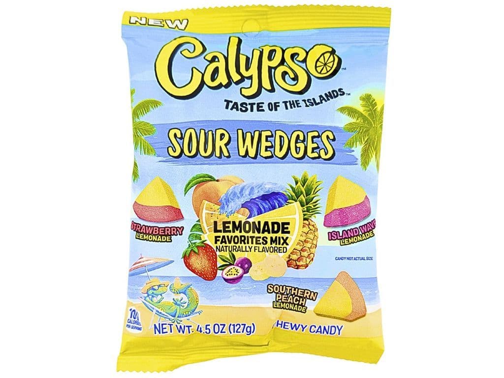 Calypso Sour Wedges Lemonade Fruit Mix Gummies 127g Candies