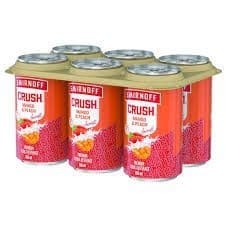 SMIRNOFF CRUSH MANGO AND PEACH 6 CAN (6 x 355ML)