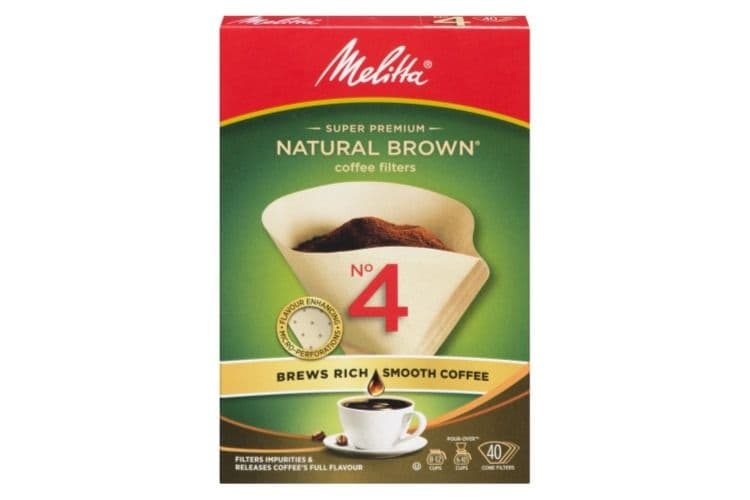 Melitta No 4 Cone Brown Coffee Filter (40 ea)