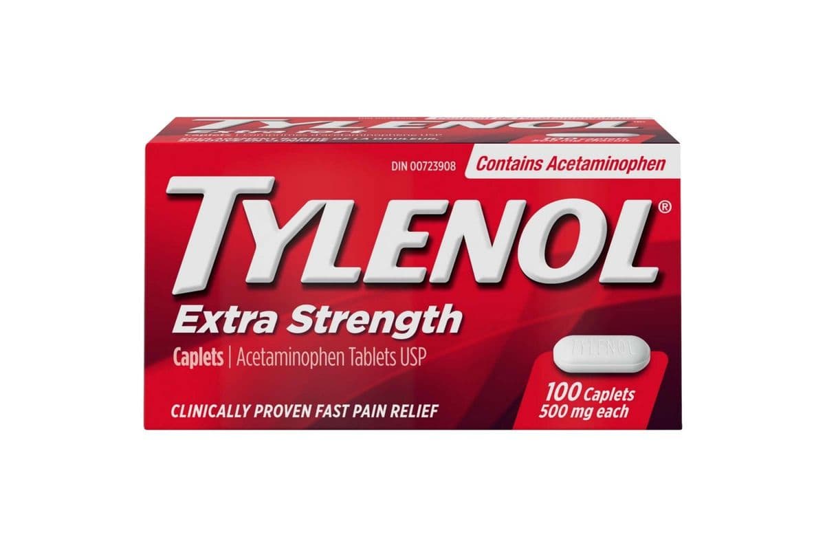 Tylenol Extra Strength 500 mg Caplet (100 ct)