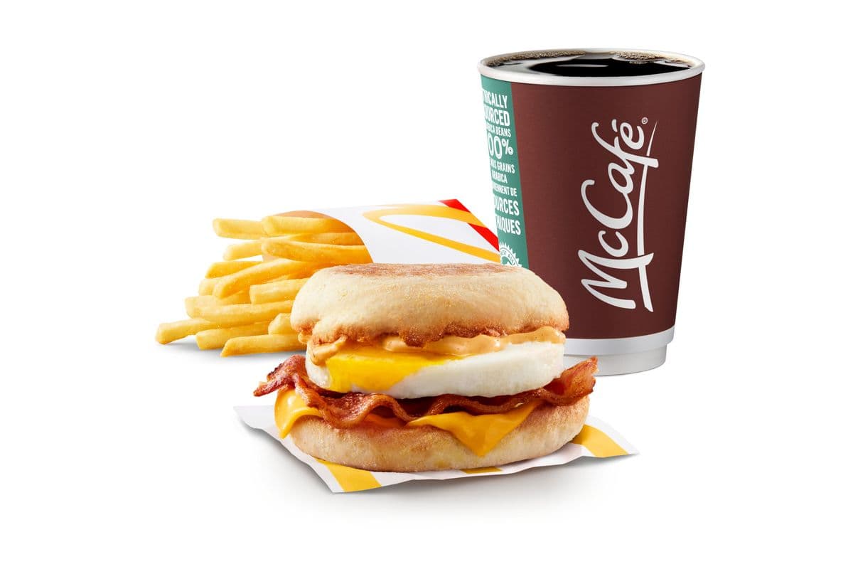 Spicy Habanero Bacon 'N Egg McMuffin Extra Value Meal [560-640 Cals]