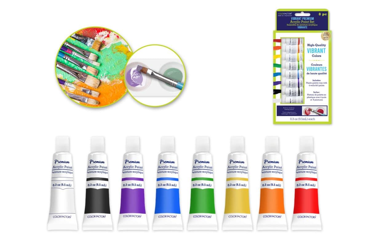 Acryl Paint Tubes Basic (9.5ml)