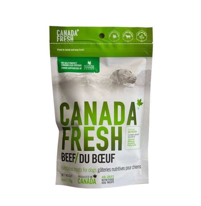 PetKind Canada Fresh Beef Air-Dried Nutritious Dog Treats 6oz