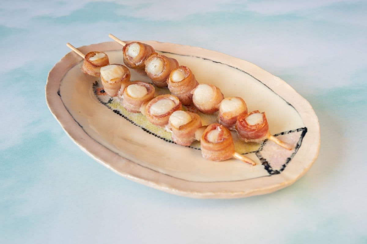 Coastal Waters Bacon Wrapped Scallop Skewers (2 pk)