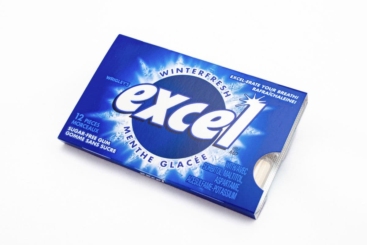Excel Sugar-Free Winterfresh Gum (12 pcs) 口香糖 无糖清凉薄荷味（深蓝）