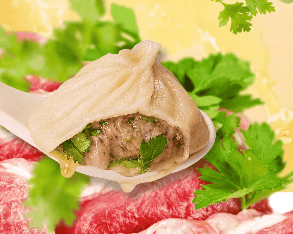 18. Juicy Lamb & Coriander Dumpling / Agneau et Coriandre Xiao Long Bao