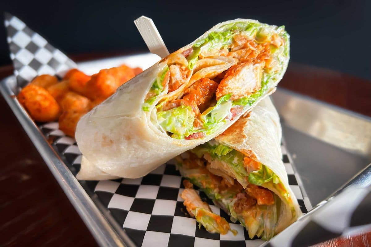 Buffalo Chicken Caesar Wrap