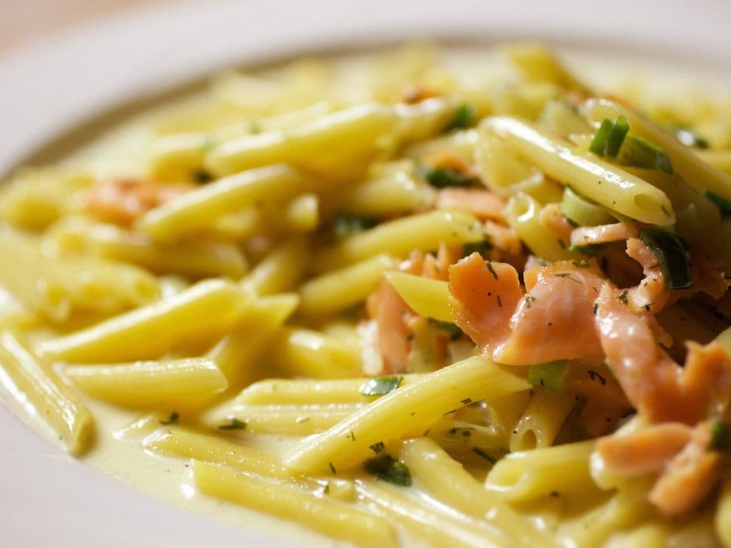 Pâtes pennine au saumon fumé / Pennine Pasta with Smoked Salmon