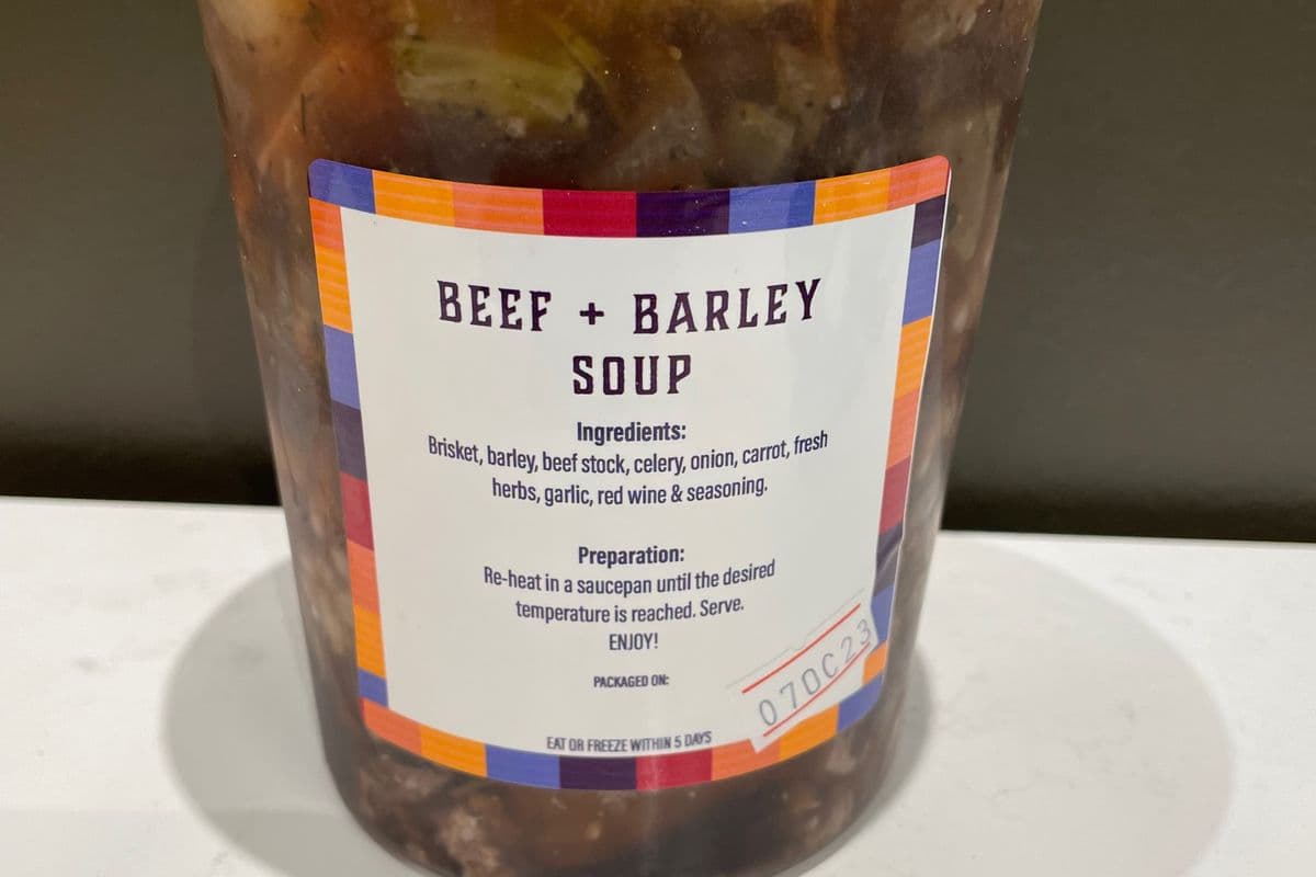 Beef and Barley Soup (Full Litre)