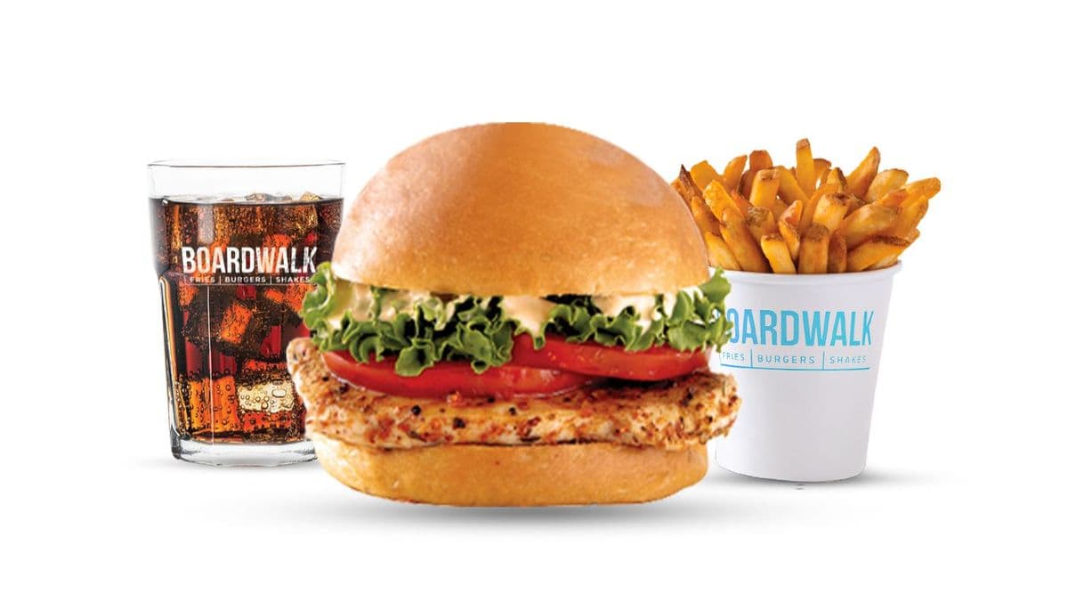 Grilled Chicken Burger Combo