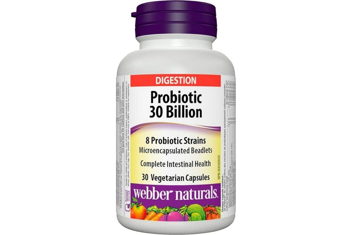 Webber Naturals Probiotic 30 Billion Capsules (30 ct)