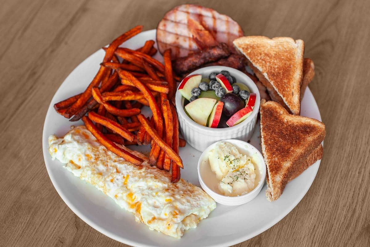 White Omelette with Meat