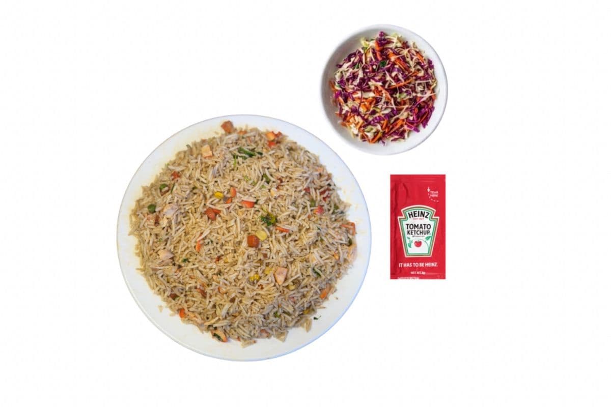 Veg Fried Rice + Veg Salad