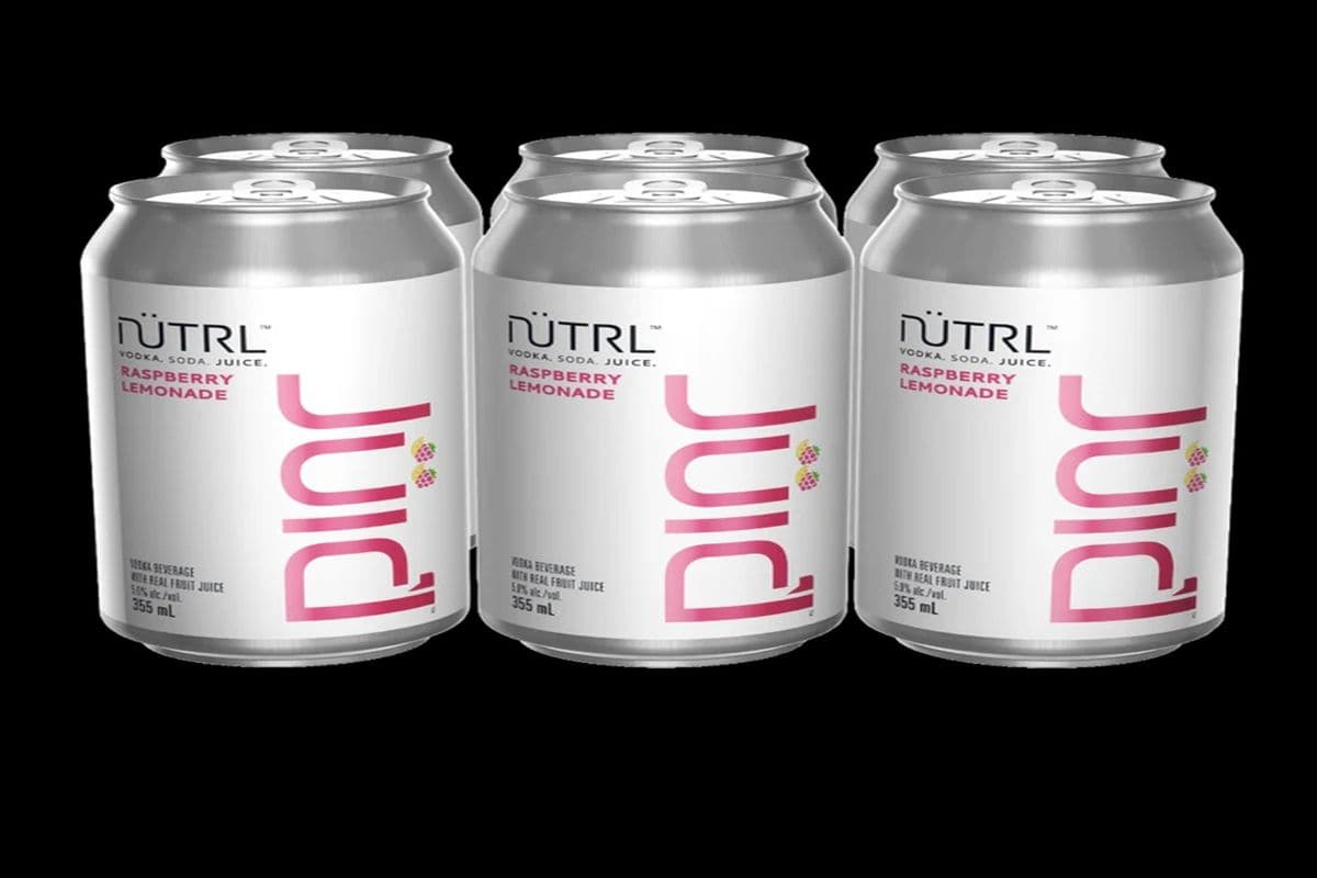 Nutrl Seven Raspberry Lemon Vodka Soda Cans (6 x 355ml)