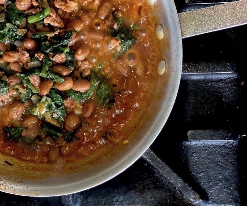 Fagioli Con Salsiccia E Rapini