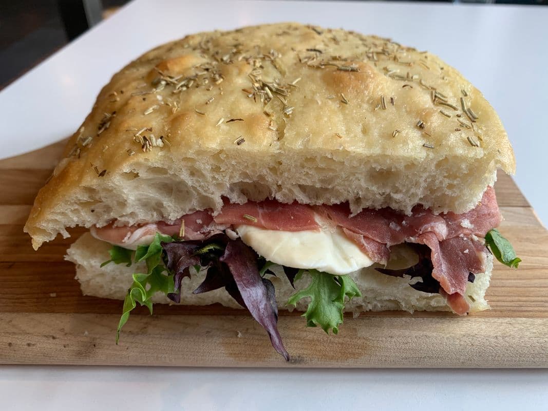 Focaccia al Crudo Panini