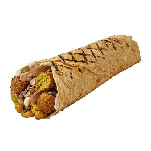 Traditional Chicken Shawarma & Falafel Wrab