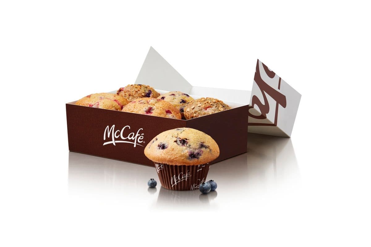 6 muffins cuits au four assortis [360-430 Cal]