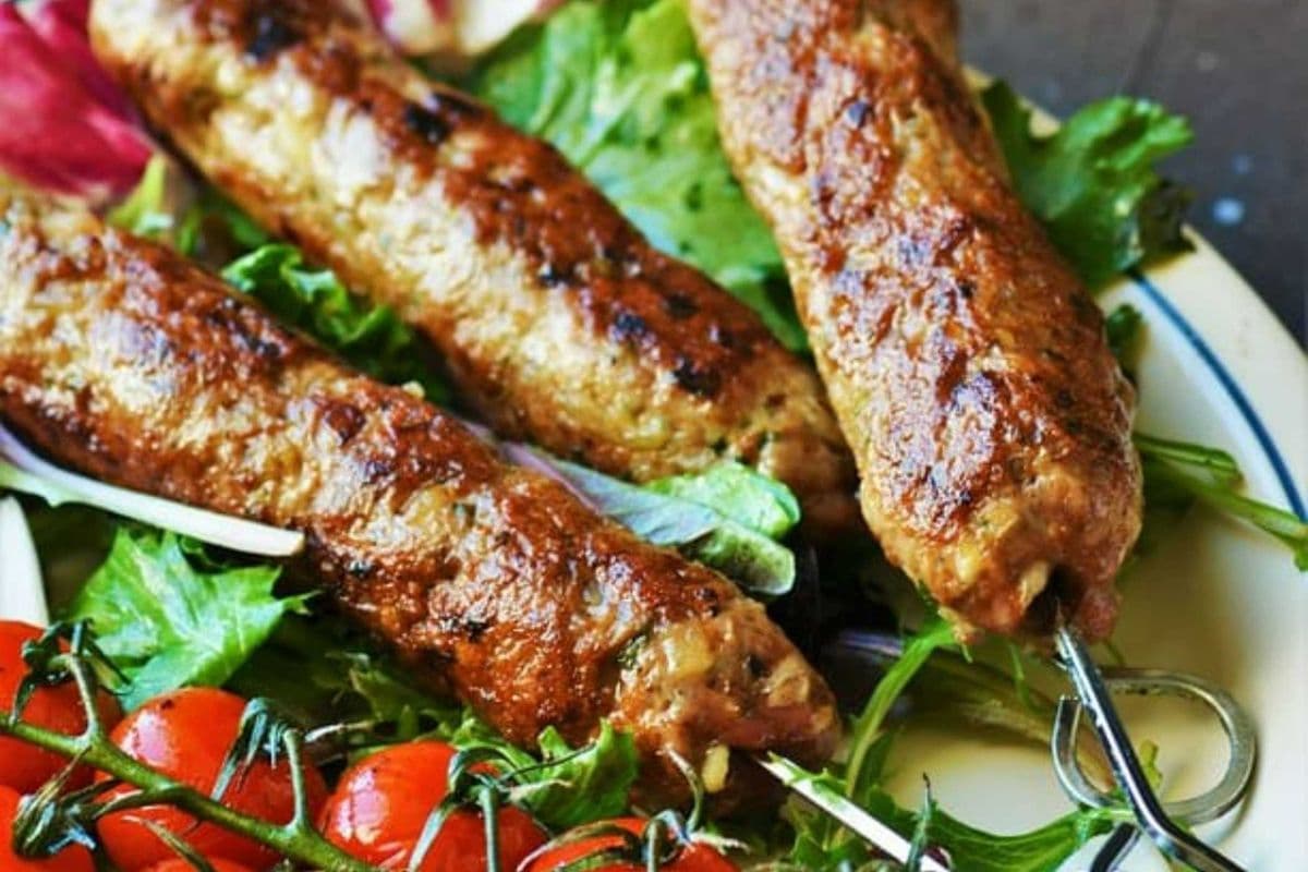 Goat Seekh Kebab + Mint Chutney