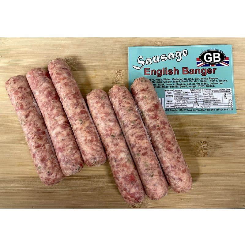 GB Foods - English Bangers Sausage Pork