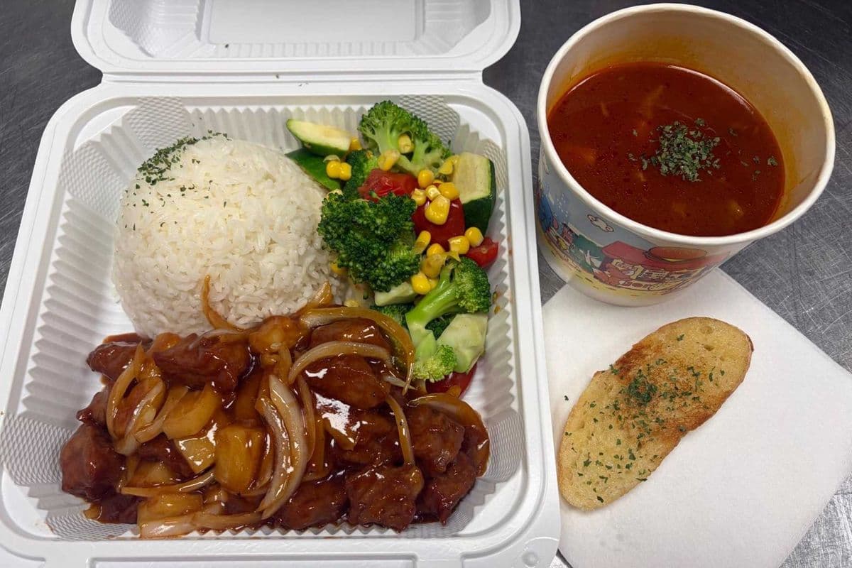 Veal Steak Cubes Combo 中式牛仔粒套餐