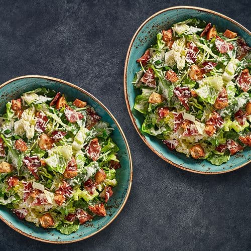 Mile Size Roasted Garlic Caesar Salad