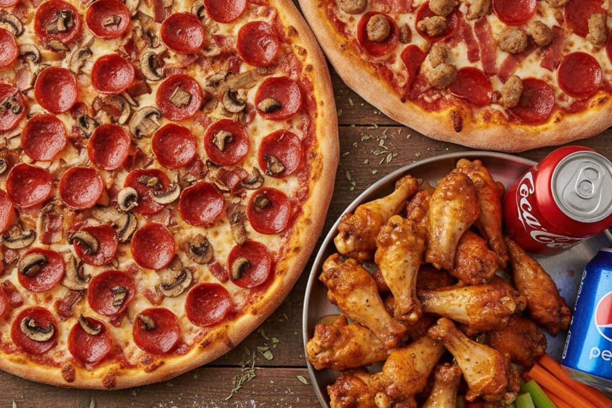 Family Combo (Two X-Large Pizza, 20 Wings and 2pop)