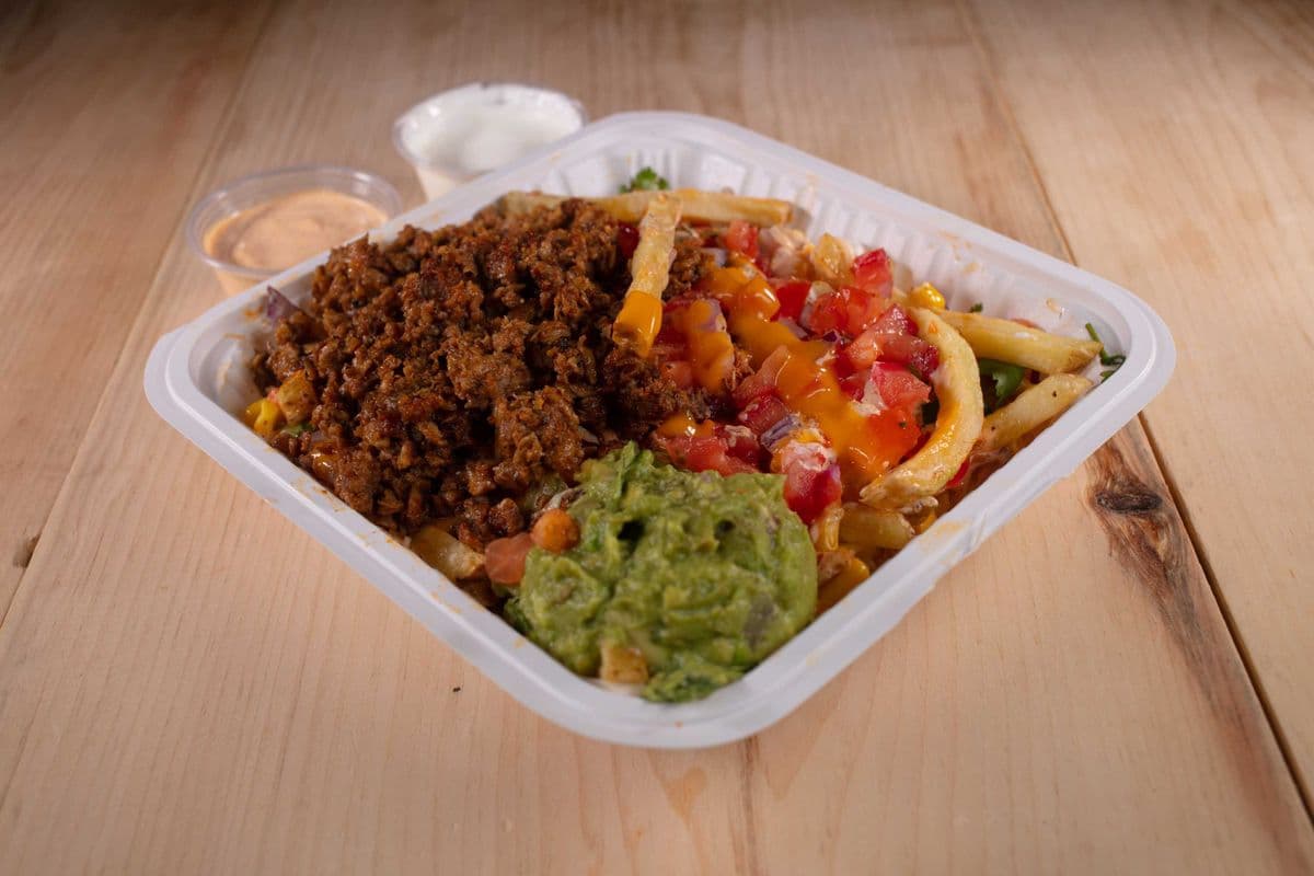 Beyond Meat Loaded Cheesy Fries