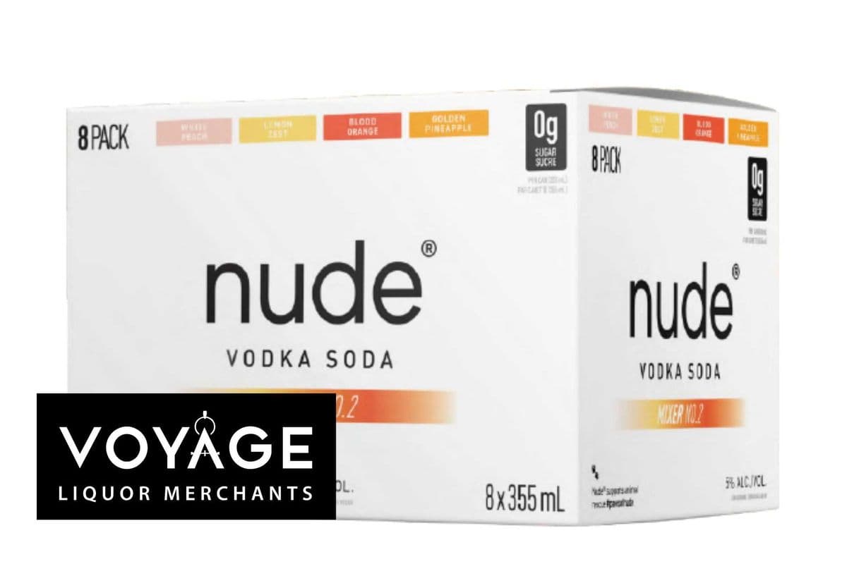 Nude Vodka Soda Mixer Pack V2 (8 x 355ml)
