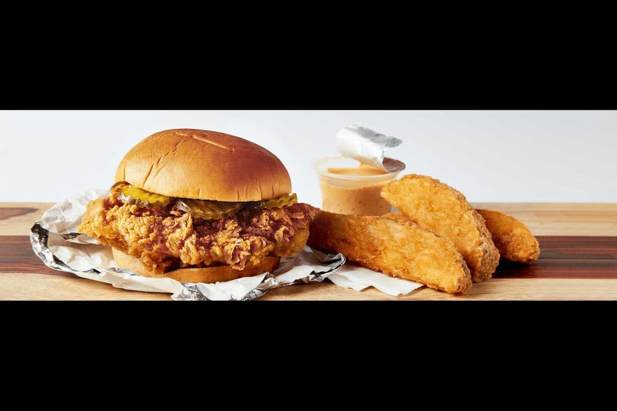 Fried Chicken Sandwich with Small Side