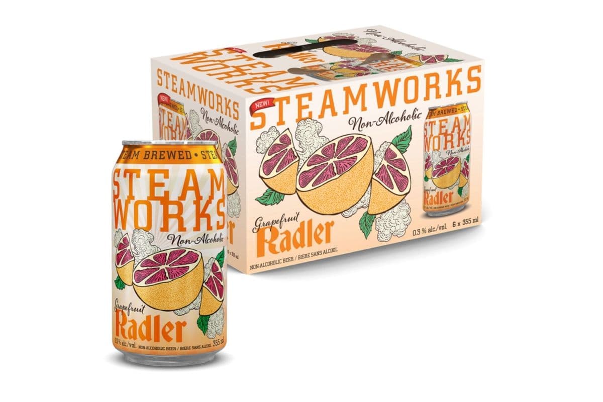 Steamworks ZERO Grapefruit Radler 6/355ML