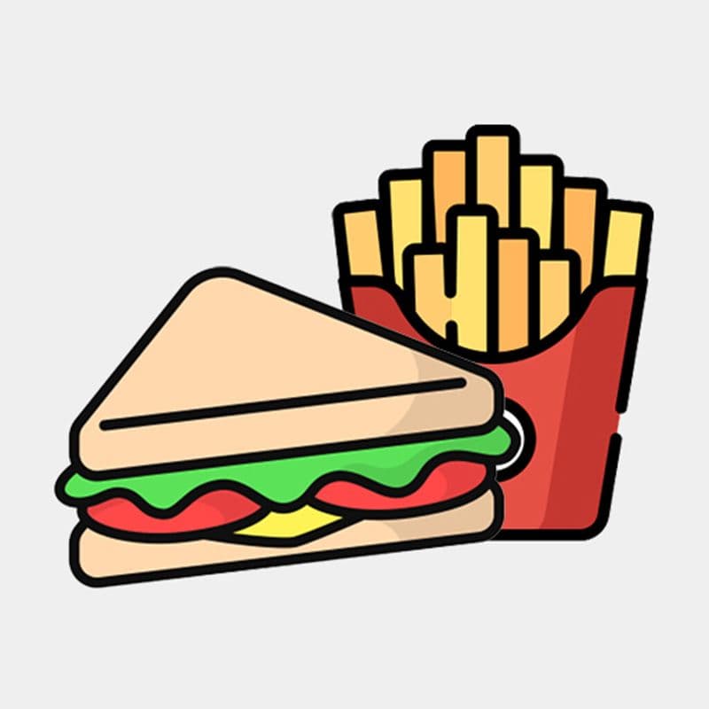 Mini Beef Brisket Sandwich with French Fries