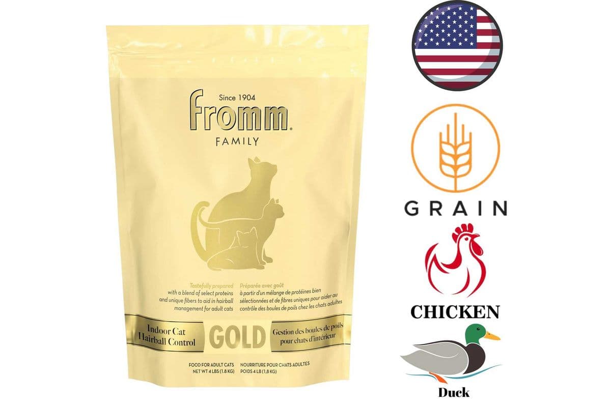 Fromm - Gold Indoor Hairball Control Adult Dry Cat Food - 4 lb
