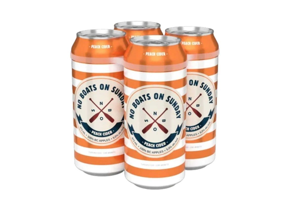 No Boats On Sunday Peach Cider (4 x 473ml)