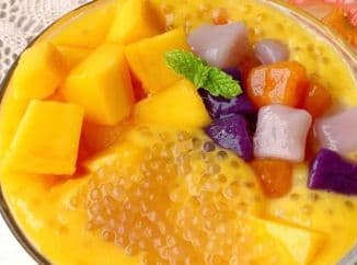 Taro Ball Coco Mango with Sago - 甘露芋圆西米露