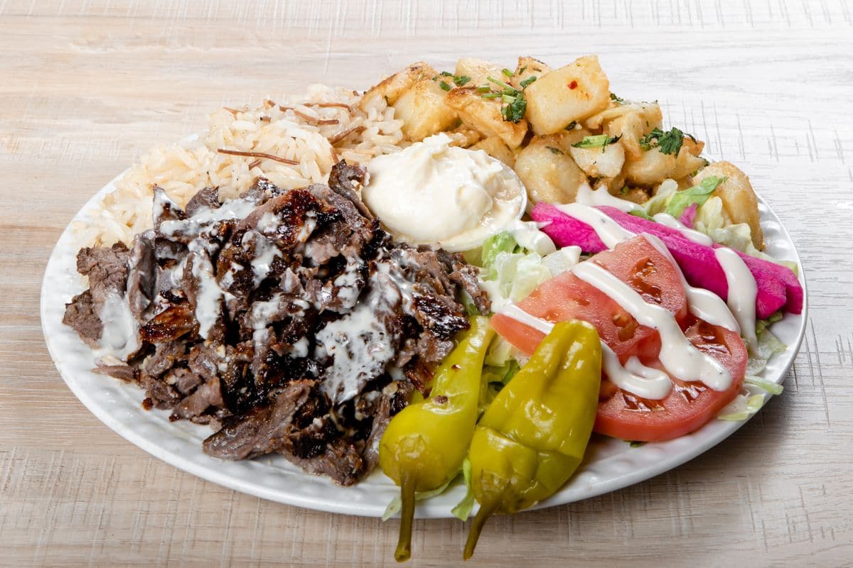 Plat de shawarma d'Amir