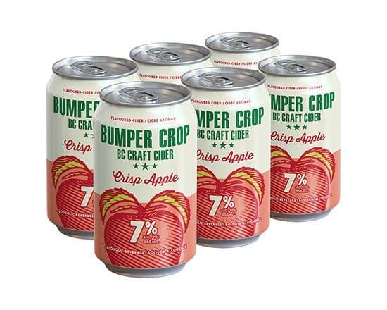 BUMPER CROP CRISP APPLE 6 CAN (6 X 355ML)